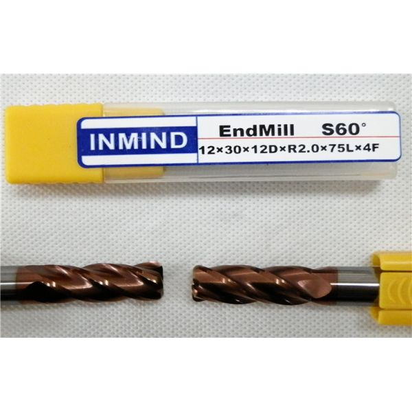 Milling Machine Cutting Tools Radius Cutting Tool , Two Flute / Four Flute End Mill