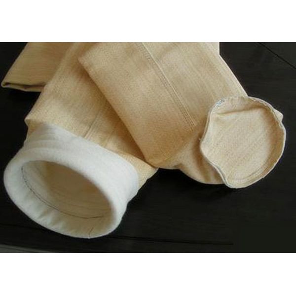 High Performance Aramid Filter Bag / Needle Felt Filter Bags Customized Size