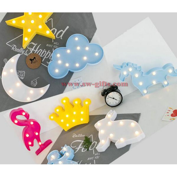 Flamingo Led Night Light Cartoon Unicorn Head Pineapple Lantern Christmas Wedding Decoration Tropical Party supplies