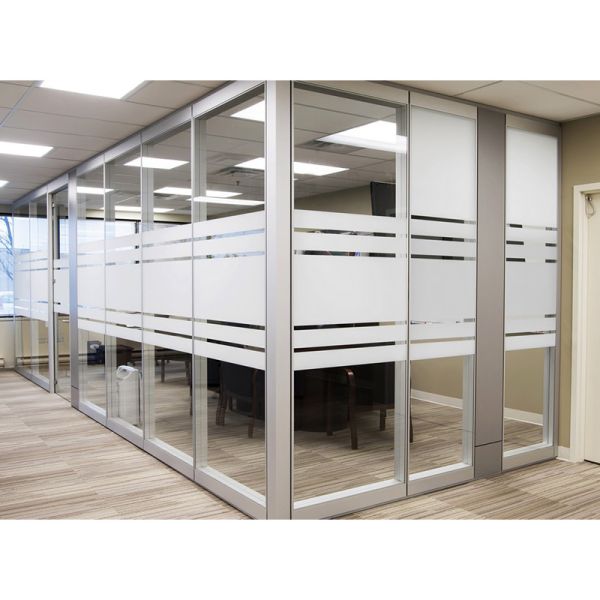 Panoramic Sliding Aluminum Frame Glass Partition / Suspended Partition Wall