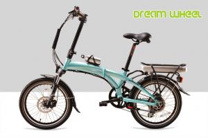 China 32km/h Electric Folding Bike , Electric Folding Bicycle With Pedal Assist System on sale
