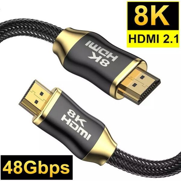 HDMI 2.1 8K HDMI Audio Video Cable signal male to male 48gbps v2.1 8k hdmi cable