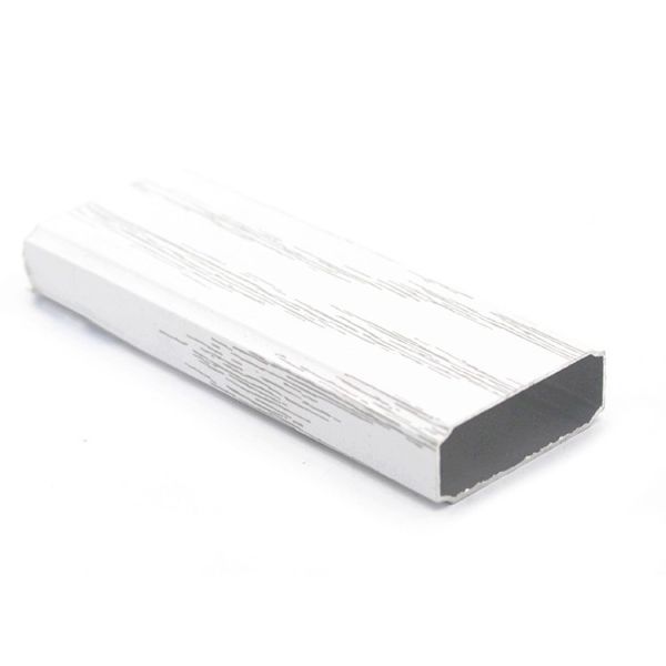 White Color Tile Trim Wood Grain Window And Door Aluminum Profile, Corrosion Resistance