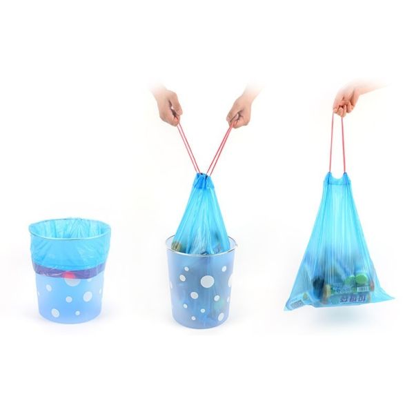 100% Compostable Small Drawstring Garbage Bags Colored Scented For Cars
