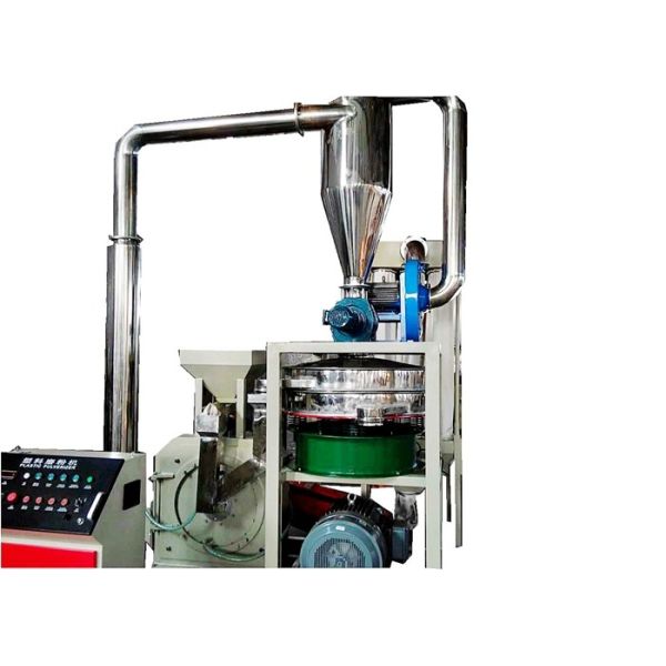 Plastic Wood PVC Pulverizer Machine Steel Blade Small Size Overload Protection