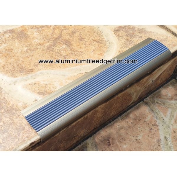 Economic Aluminum Step Edging /  Nosing For Stair Tread Matt Champagne NLP8.0
