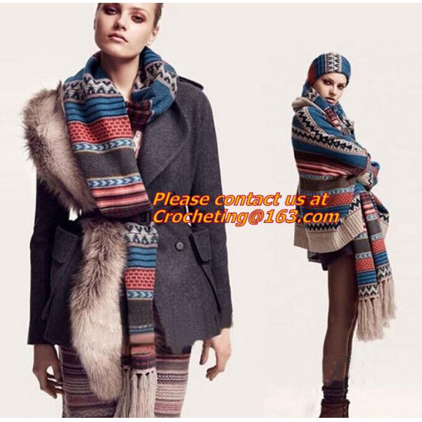 Newest Warmer Thick Crochet Scarf ,Wool knitted crochet winter scarf,knit crochet scarf