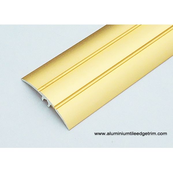 2.7m Aluminium Floor Threshold Strips / Transition Trim With Sandblasting Gold