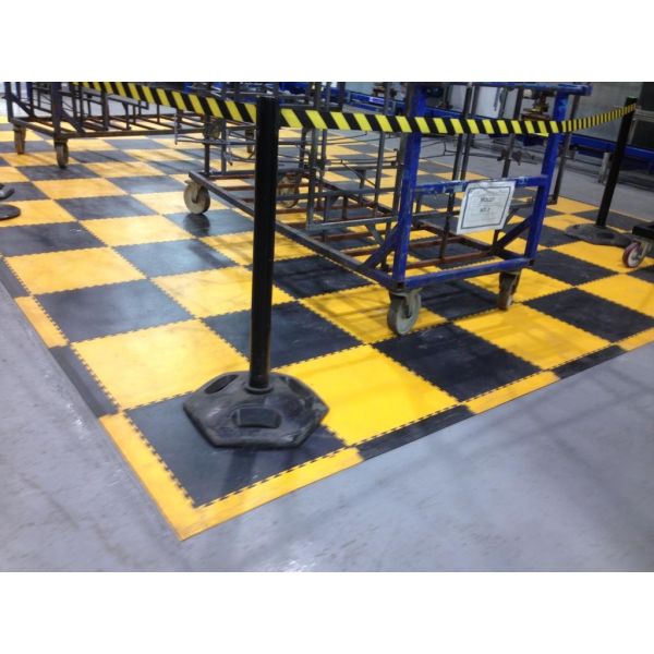 Waterproof Gray PVC Garage Flooring Tile For Indoor Outdoor