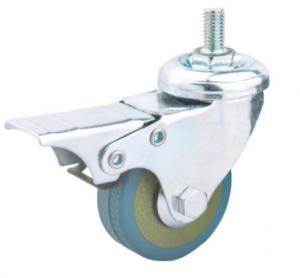Cheap threaded stem casters with brakes bolt casters for table tennis table 2in for sale