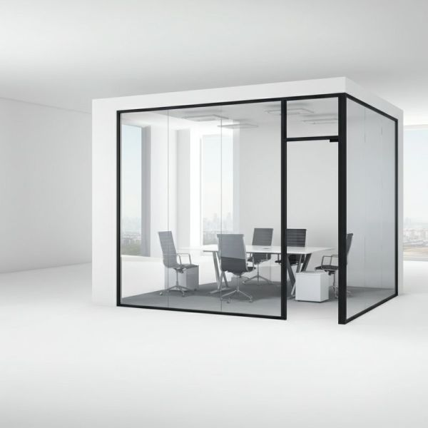 German Partition Technology Double Layer Modern Frameless glass office partitions