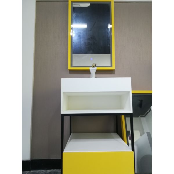 Stainless Steel Bathroom Sink Cabinets With Stone Sink  Easy To Install