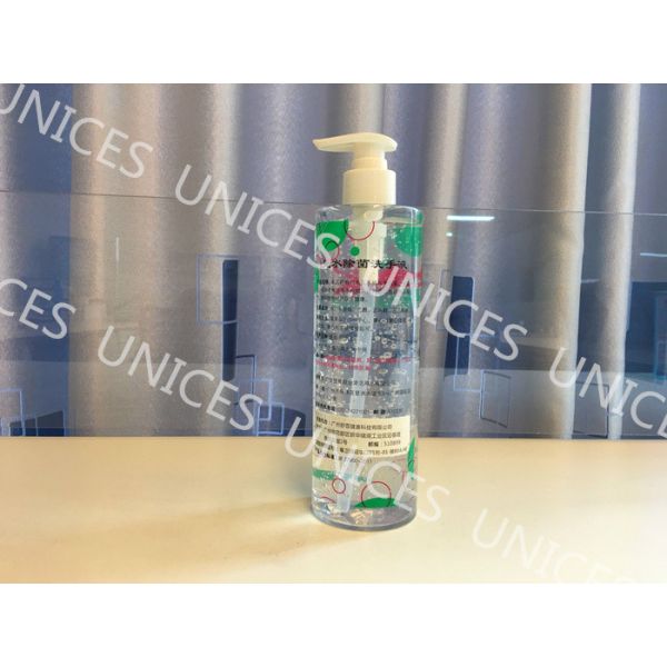 Antibacterial Alcohol Gel Hand Sanitizer , Instant Hand Sanitizer 500ml Transparent Liquid