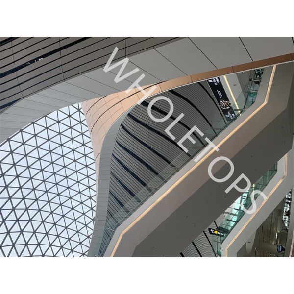 Square Round Slotted Holes 4.0mm Hyperbolic House Facade Panels 800×800mm