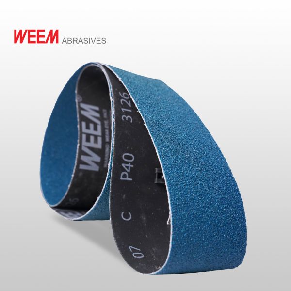 Anti-Static Zirconia Alumina Sanding Belts Of Close Coated ， Grit P100