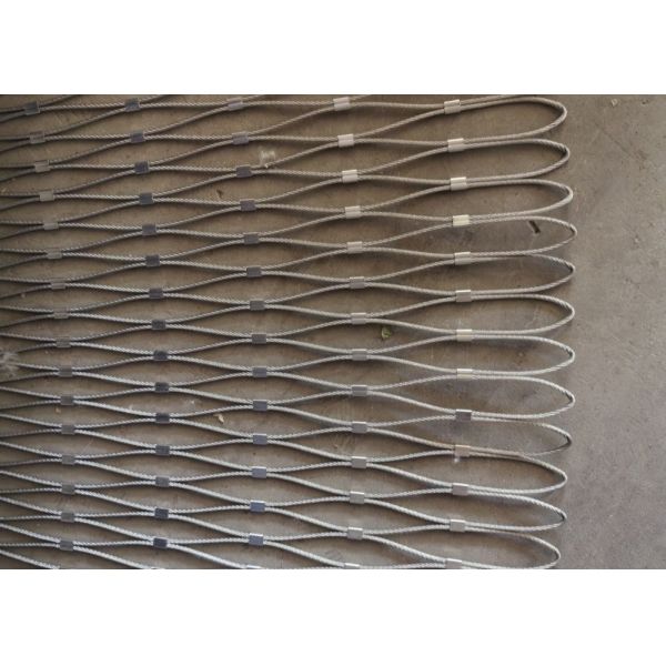 3mm Wire Diameter 50mm Mesh Size Stainless Steel 304 Wire Rope Mesh for Stair Balustrade and Aviary Fence