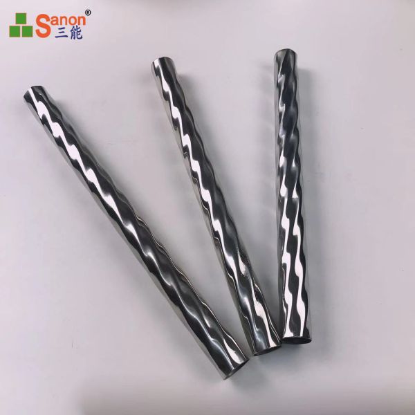 Round 304 Stainless Steel  Welded Spiral Tube Anti Corrosion For Stair Railing
