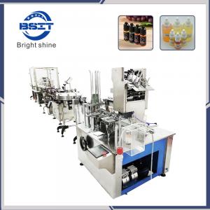 China E-cig/E-liquid  Plastic bottle  Filling and capping labeling cartoning packing machine on sale