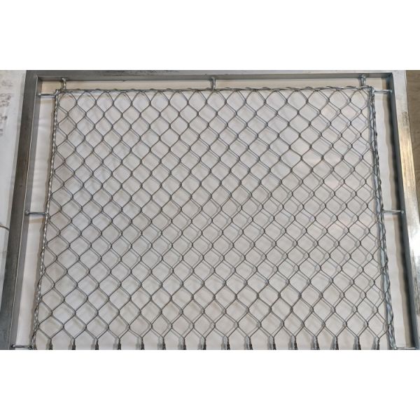 Green 2mm Zoo Wire Mesh 316L Stainless Steel Cable Netting