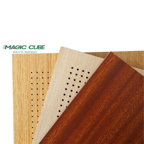 Customized Indoor Perforated Acoustic Wood Panel for Wall Decoration in Sports Venues