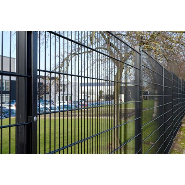 OEM 3D Triangle V Mesh Fencing Panels Powder Coated Gray Color
