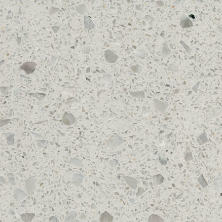 Construction White Terrazzo Tile  Durable Ware Impervious Stain Damage Proof