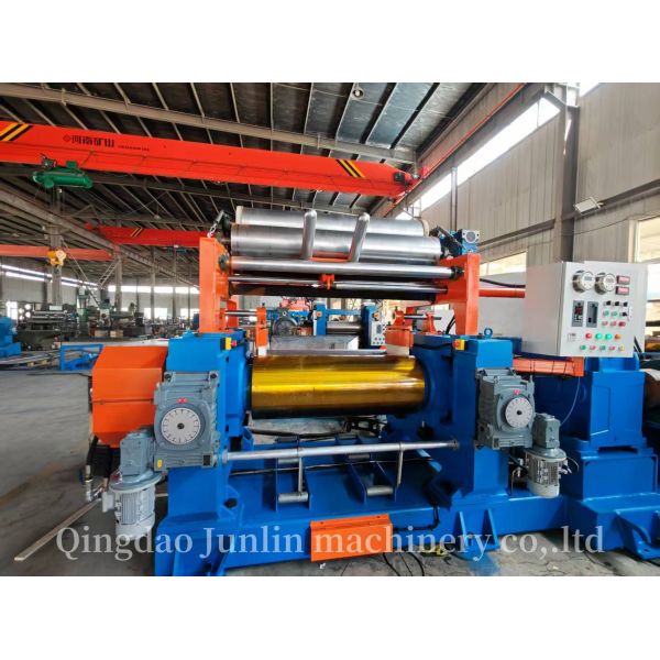 16 Inch Two Roll Silicone Rubber Mixing Mill 37kw PLC Control Xk-400
