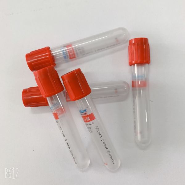 Sterile PET / Glass Plain Serum Tube Non Activator 3ml 5ml 10ml