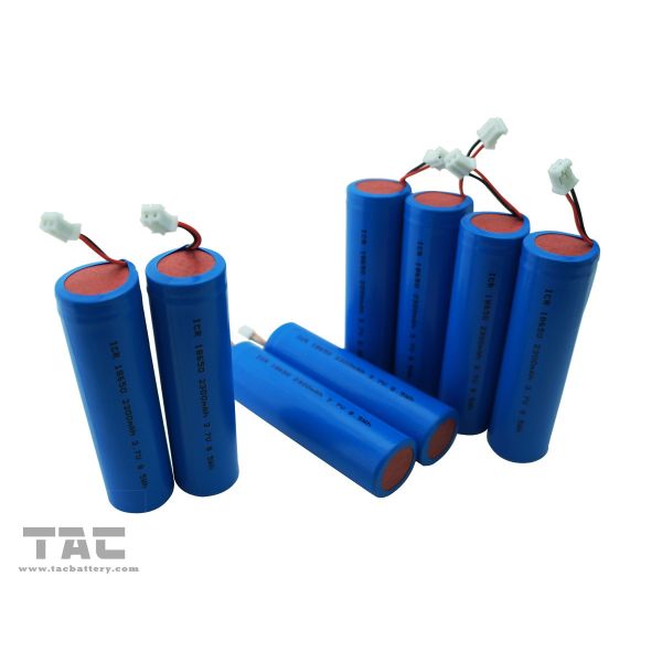3.7V ICR18650  2300mAh Lithium Ion Cylindrical Battery With BMS For Sound Equipment