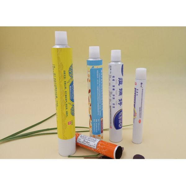 ISO CFDA Printed Tube Packaging Aluminum Material 100% Recyclable