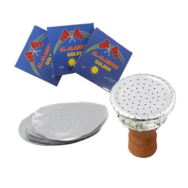 Hookah Silver Aluminum Foil Shisha Sheet with Customized Size and Resistant