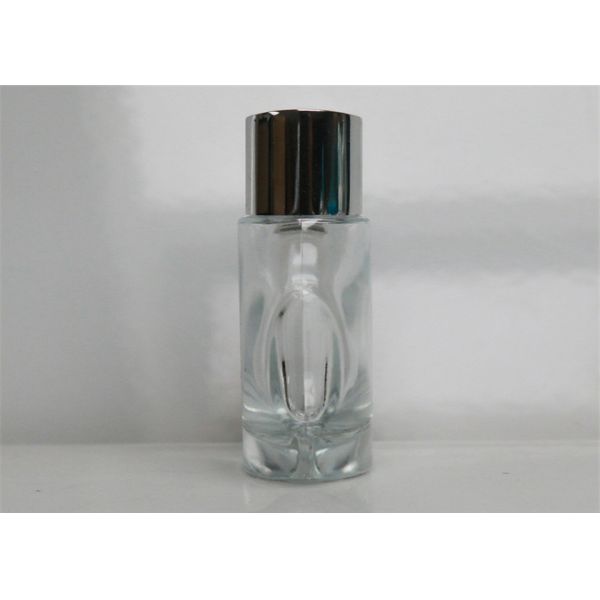 Black Cap Pretty Perfume Bottles , Tamper - Evident Glass Scent Bottles