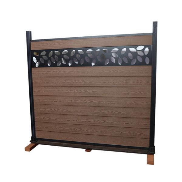 Wood Plastic Composite Wpc Fence Panel Home Garden Outdoor Moisture Proof