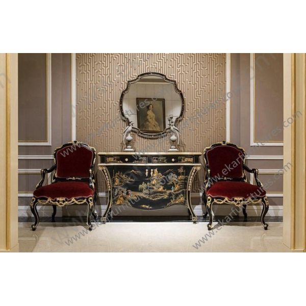 Home Furniture Living Room Furniture Sofa Wood Carving Wooden Chair Home Theater Lounge