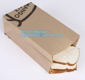 Cheap paper bags with flat handle,cement packaging paper bags , strong brown paper bags,Take out brown kraft paper bread bag f for sale