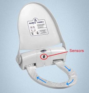 White Sanitary Toilet Seat for office buildings, nursing homes, medical offices