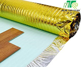 Gold Vapor Hardwood Flooring Underlayment , Polyethylene Foam Solid Wood Floor Underlay