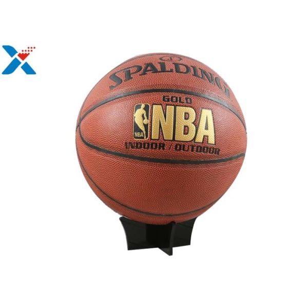 Football / Acrylic Basketball Holder Display , Volleyball  Acrylic Sphere Stands