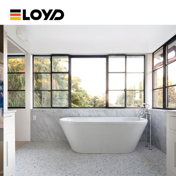 White Commercial Aluminum Windows Sliding Upvc Window OEM