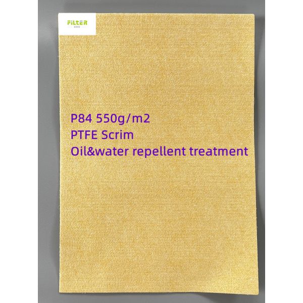 High Temperature P84 PTFE Mesh Industrial Filter Cloth For Dust Collector
