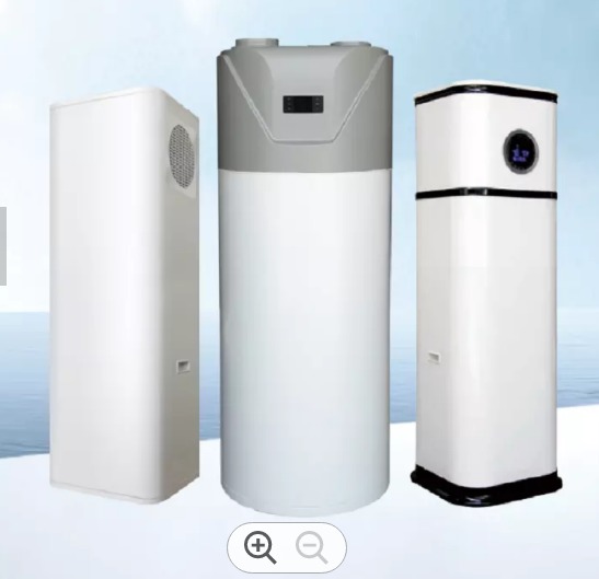 All-in-One Residential Outdoor Domestic Hot Water Heat Pump Air-to-Water Combo Unit with Storage Tankless Features
