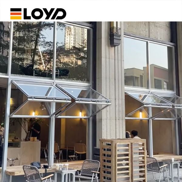 Heavy-Duty Aluminum Folding Window with 5+18A+5mm Tempered Glass