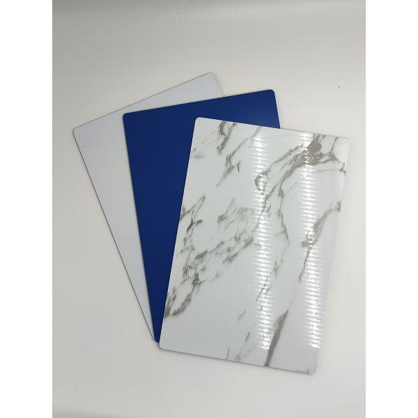 DHPE Coating Wood Grain Wall Cladding , Aluminium Composite Sheet 6mm