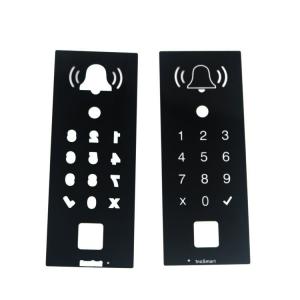 Cheap Intelligent Security Door Lock Display Cover Glass Acrylic Control Panel for sale