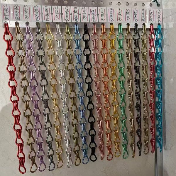 Aluminium Double Hook Chain Link Decorative Wire Mesh Door Curtain