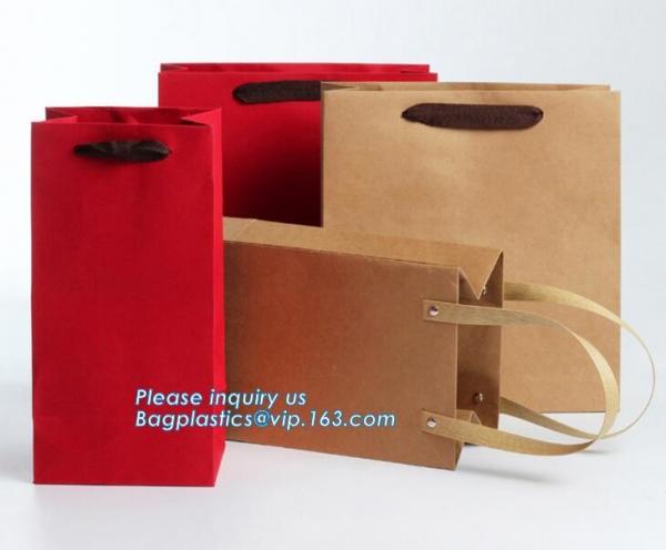 Recyclable High End Luxury Shopping Gift Carrier Packaging Custom Printing Black Retail Paper Bag,paper carrier bag gift