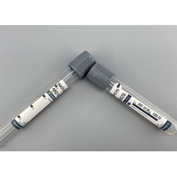 ODM Blood Vacuum Container Gray Blood Collection Tube Sodium Fluoride Tube For Glucose