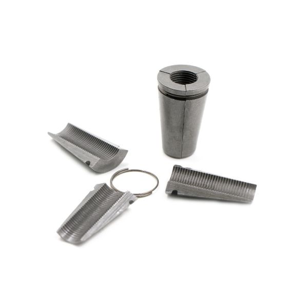 Steel 20CrMnTi 2 / 3 Pieces Post Tensioning Wedge Anchor For Prestressed Concrete