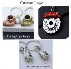 Cheap Metal Custom Logo Keychain Advertising Personalized Gift Engraved Keyrings for sale