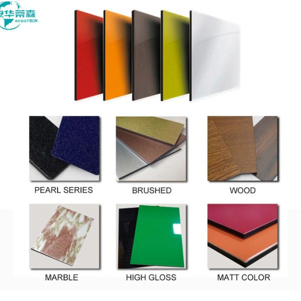 2-6mm 8x4 Glossy PE/PVDF Coated ACM ACP Aluminium Composite Panel, ISO9001 Certified